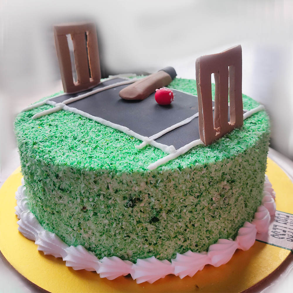 Send Cricket Theme Cake Gifts To hyderabad