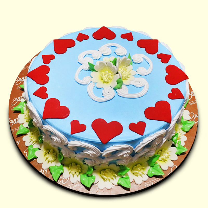 Send Floral Design Cake 2.5kg Gifts To hyderabad