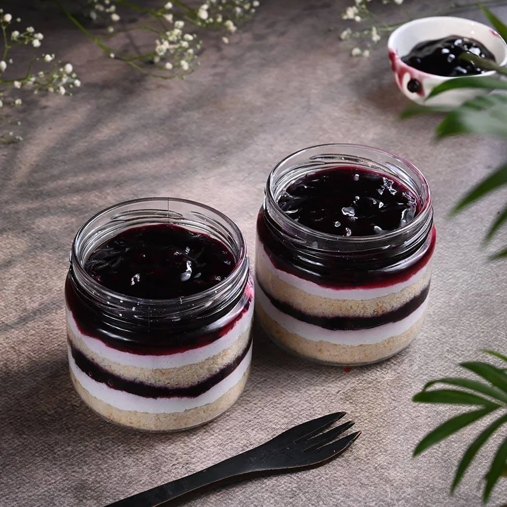 Blueberry Jar Cake Set of 2